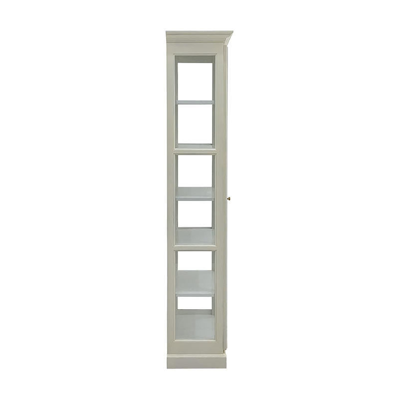 Kox vitrineskab 1 låge - beige / hvid