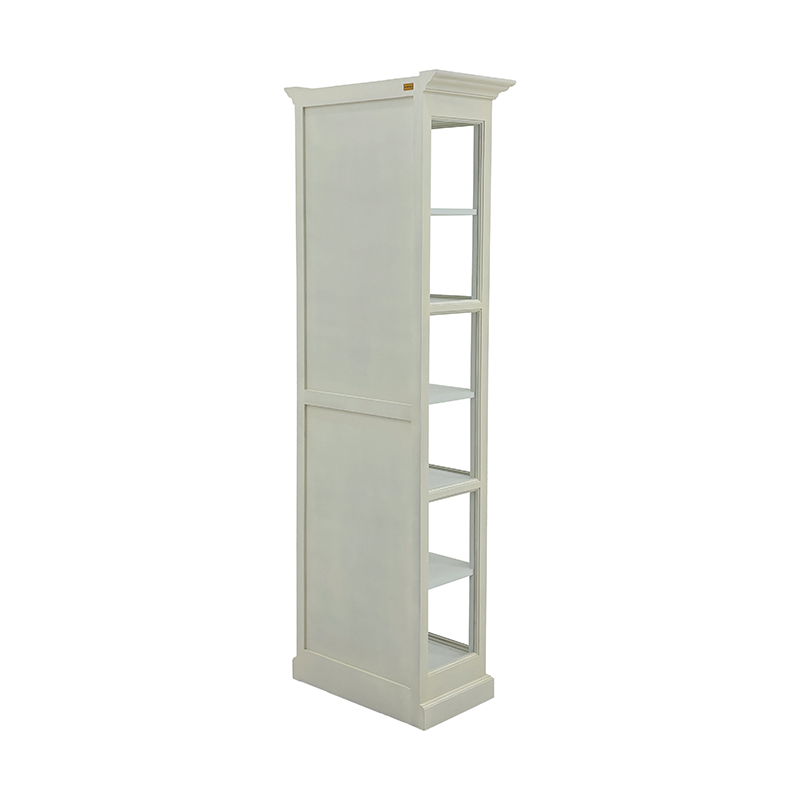 Kox vitrineskab 1 låge - beige / hvid