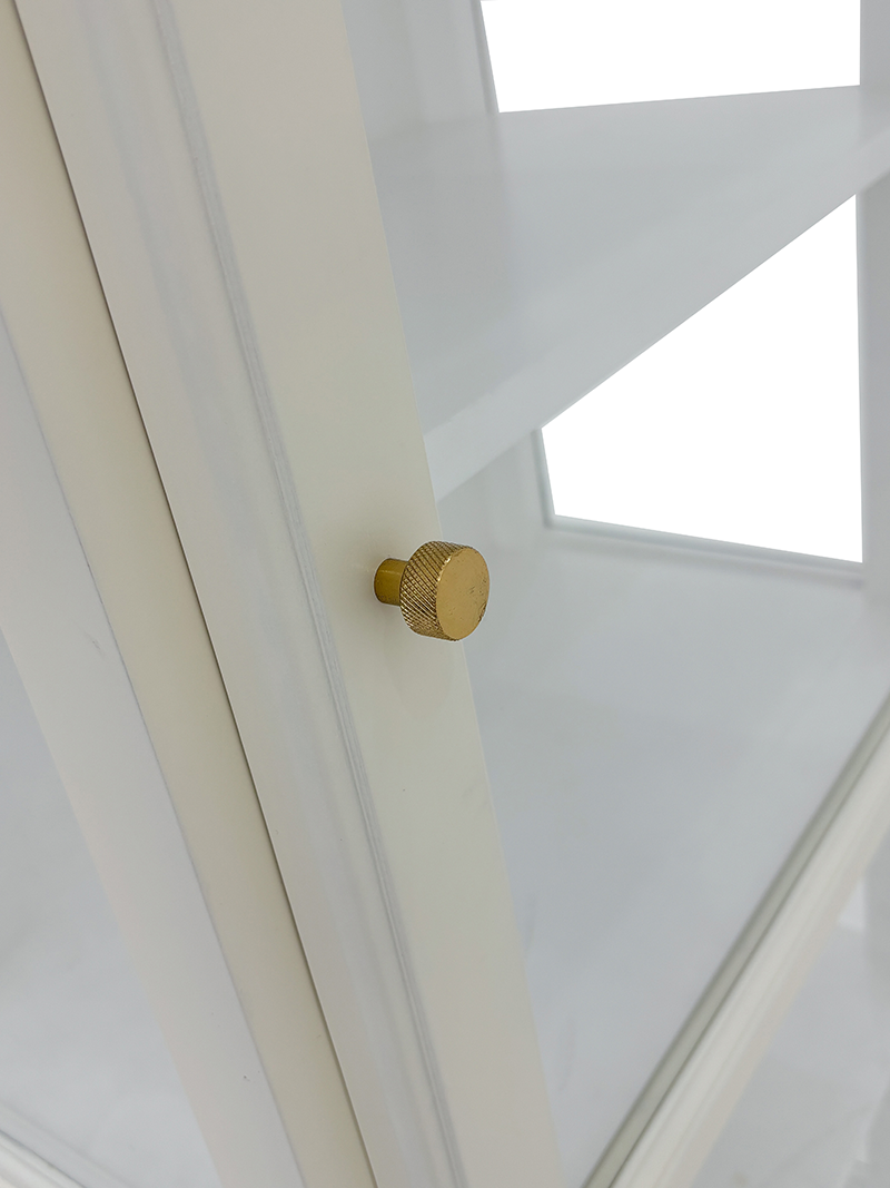 Kox vitrineskab 1 låge - beige / hvid