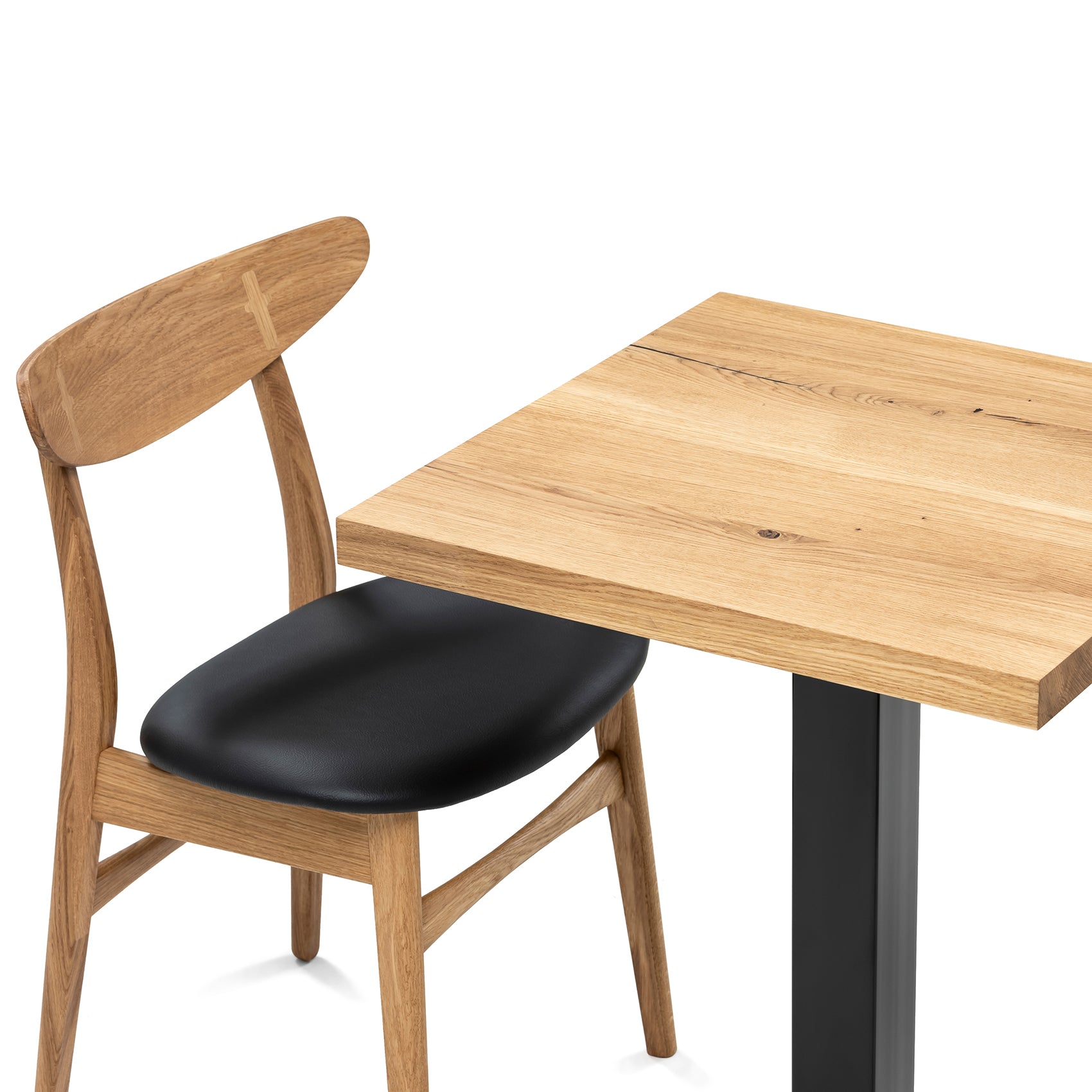 Cafébord til erhverv med en stol